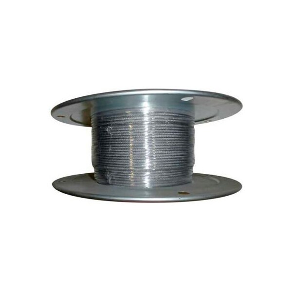 Advantage Sales & Supply Advantage 250' 3/16" Diameter 7x19 Stainless Steel Aircraft Cable SSAC1877X19R250 SSAC1877X19R250 - main